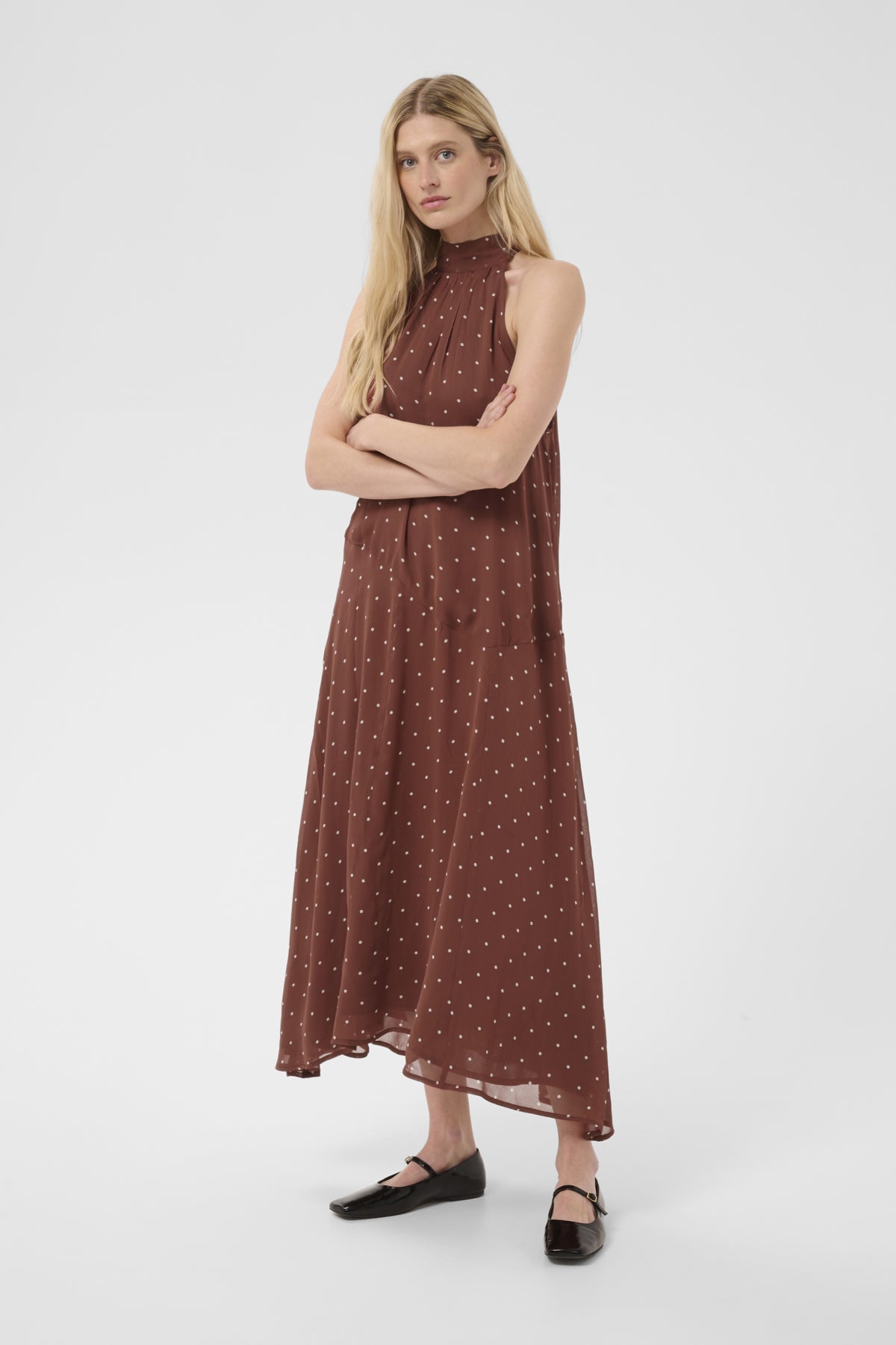 DorthemiePW Klänning Roasted Russet Dot Print - 305 - 30310687