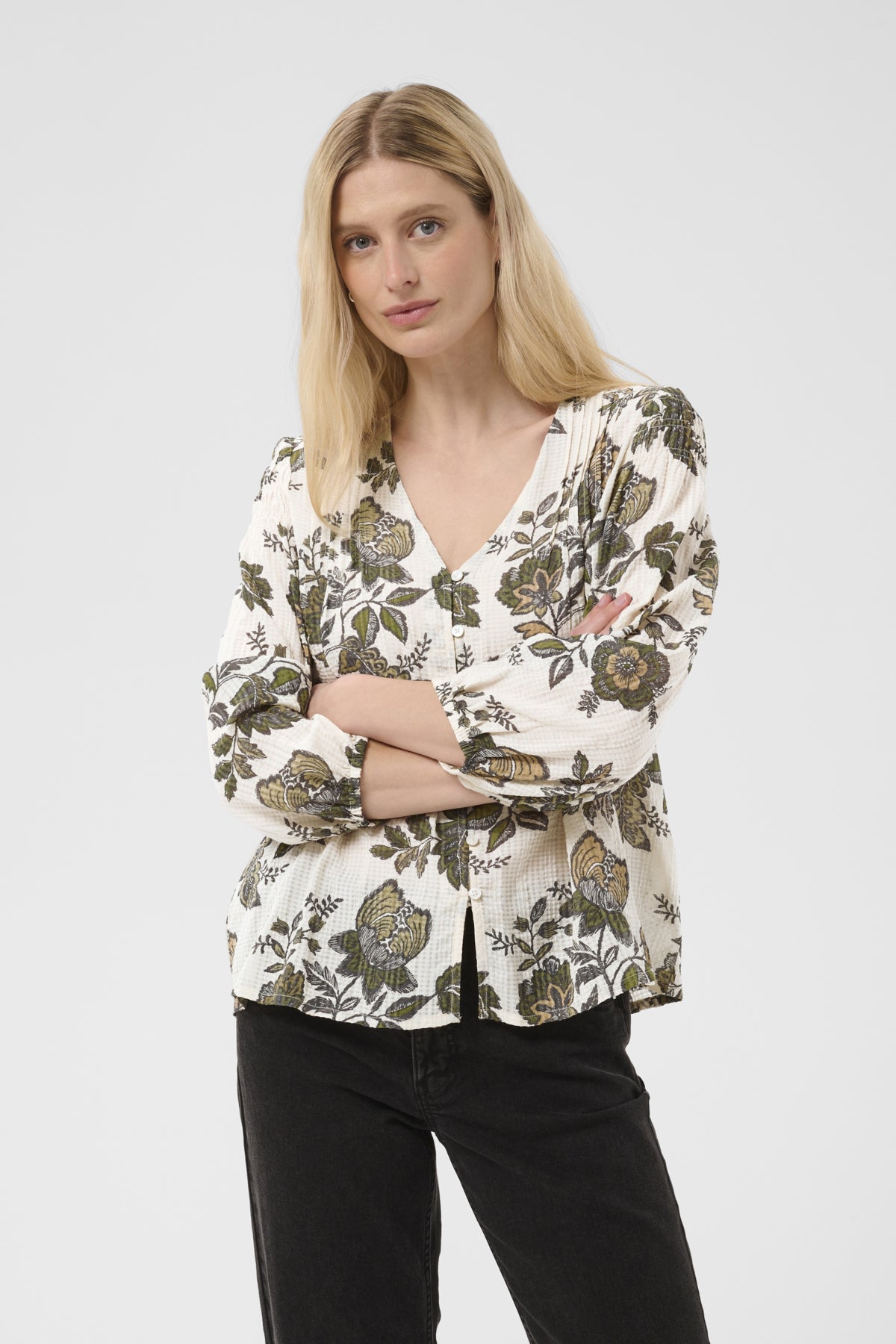 DolliPW Blus Bettle Flower Print - 305127 - 30310691
