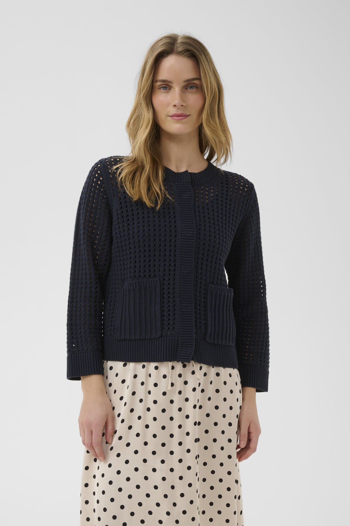 DenizePW Cardigan Dark Navy - 194013 - 30310706