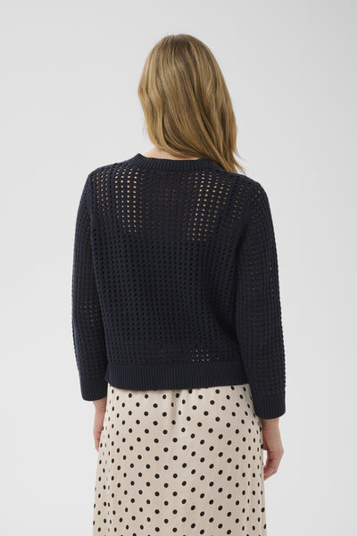 DenizePW Cardigan Dark Navy - 194013 - 30310706 Thumbnail