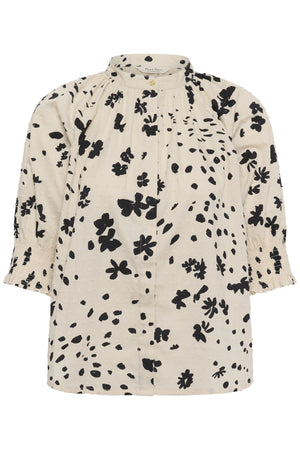 AlmerasPW Skjorta Black Dot Flower Print - 30473 - 30310709