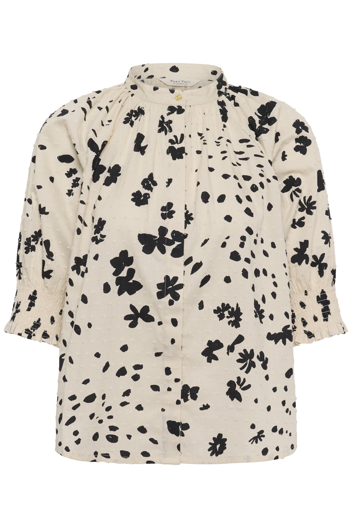 AlmerasPW Skjorta Black Dot Flower Print - 30473 - 30310709