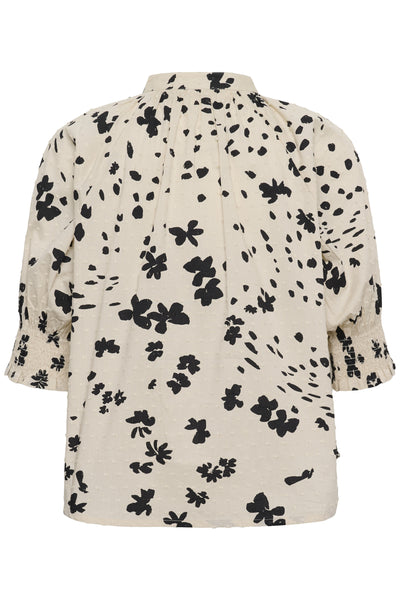 AlmerasPW Skjorta Black Dot Flower Print - 30473 - 30310709 Thumbnail
