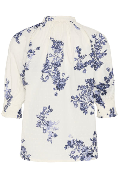 AlmerasPW Skjorta Blue Shadow Flower Print - 304 - 30310709 Thumbnail