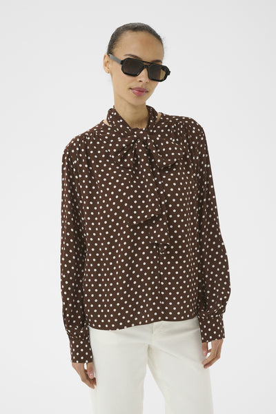 YaninaPW BL Downtown Brown Dot Print - 305 - 30310737 Thumbnail