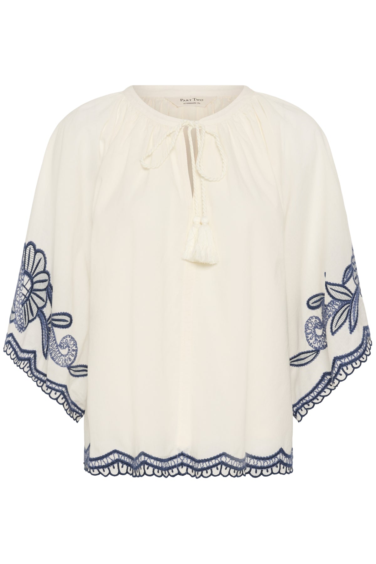 BianchaPW Blus Whisper White W Blue emb - 304 - 30310743