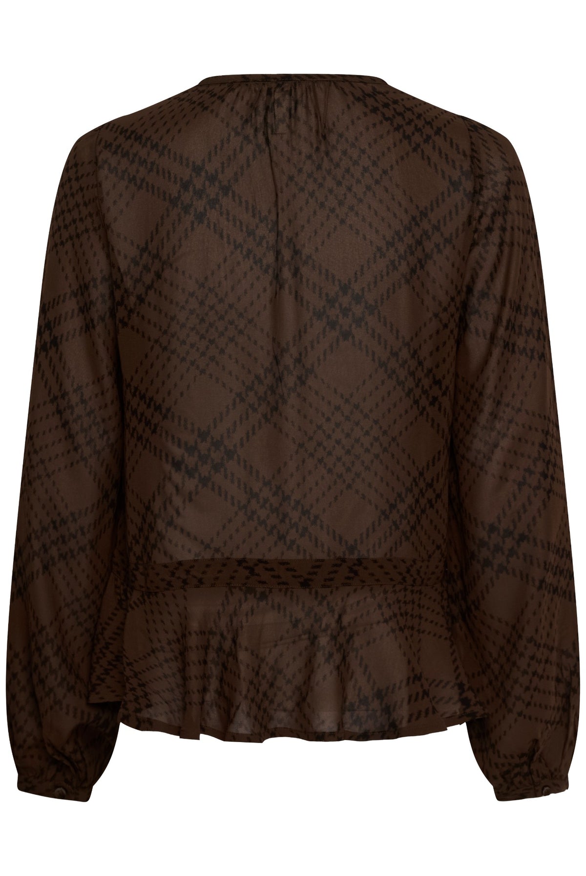 CantalinePW Skjorta Brun Rutigt Tryck - 305302 - 30310758