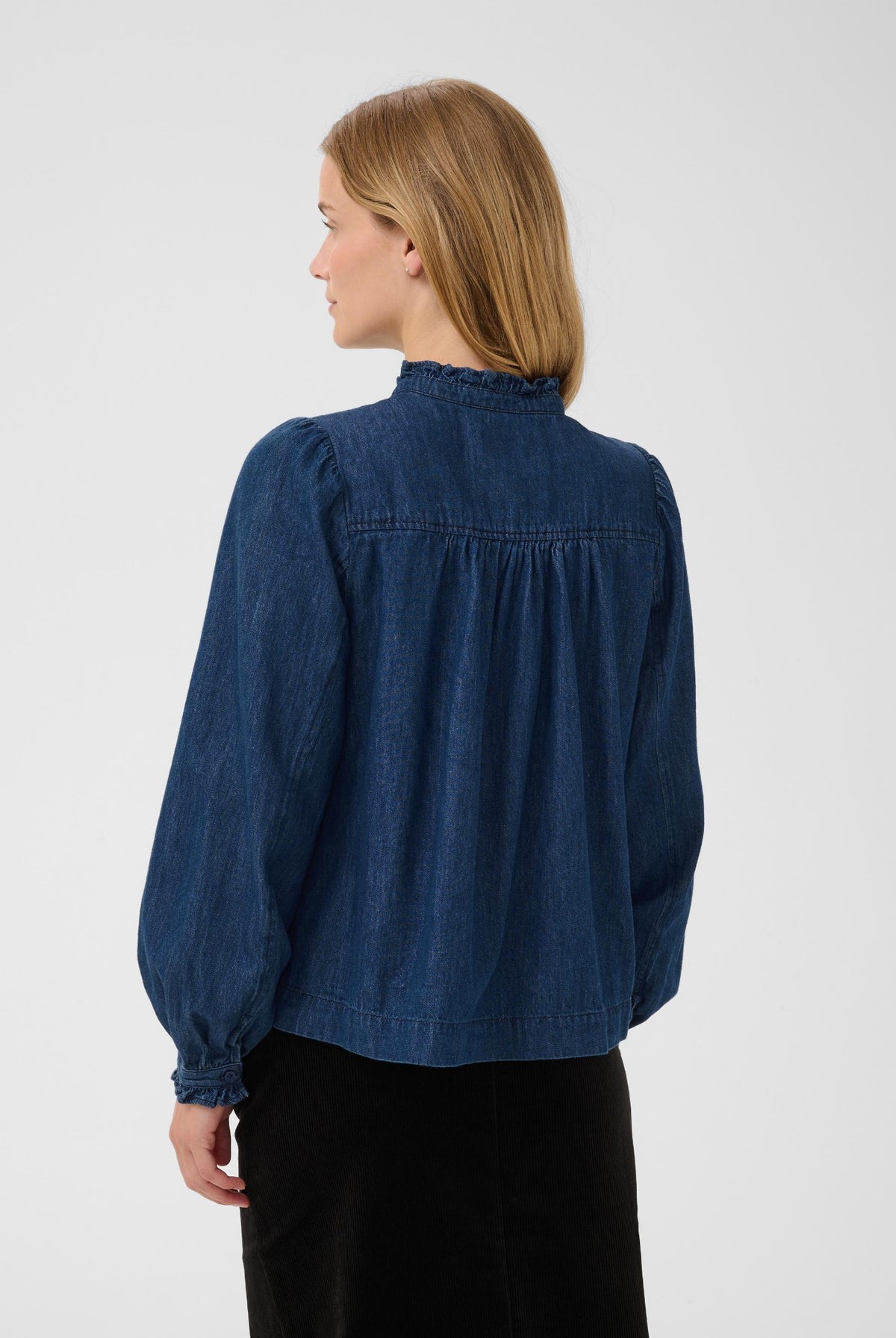 ChristencePW Skjorta Medium Mörkblå Denim - 30015 - 30310813