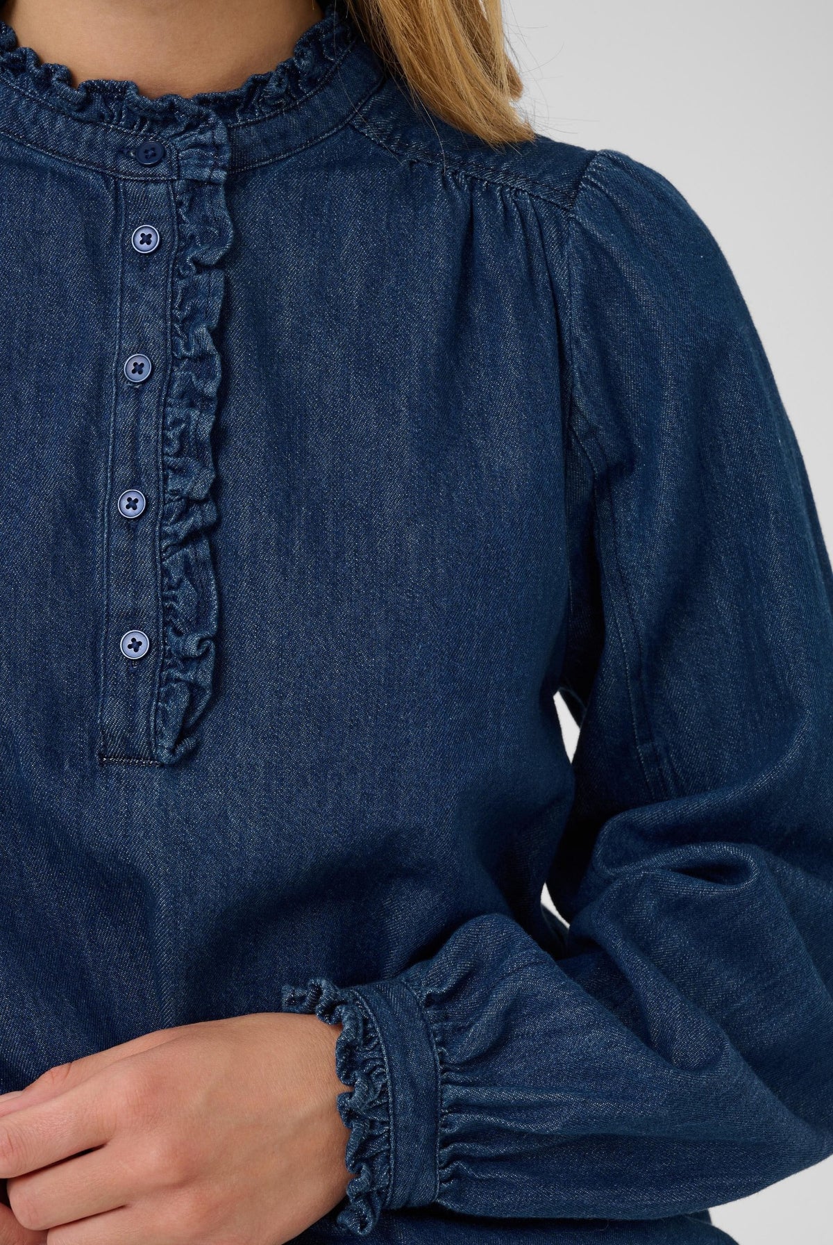 ChristencePW Skjorta Medium Mörkblå Denim - 30015 - 30310813