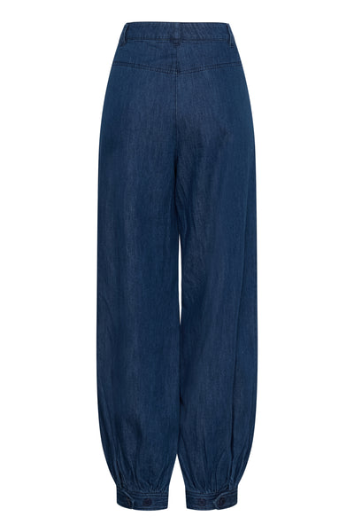ChrisellePW Byxor Medium Mörkblå Denim - 30015 - 30310814 Thumbnail