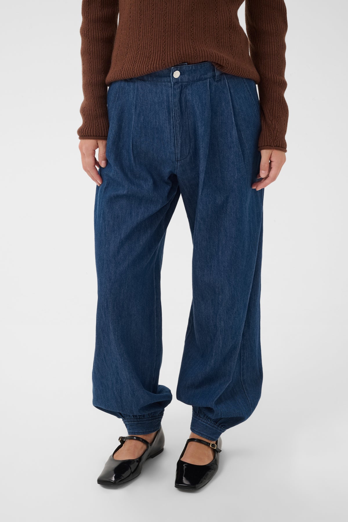 ChrisellePW Byxor Medium Mörkblå Denim - 30015 - 30310814