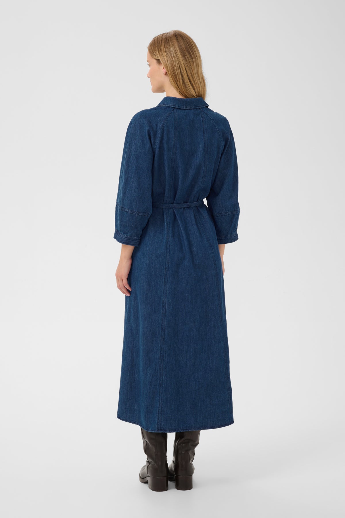 ChrestinaPW Klänning Medium Mörkblå Denim - 30015 - 30310816
