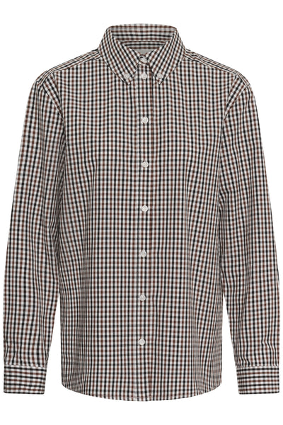 ChrestellaPW Skjorta Downton Brown Check - 305339 - 30310817 Thumbnail