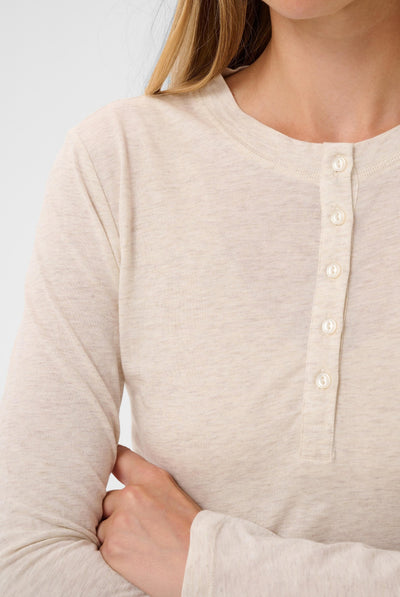 ChattiaPW T-shirt Whitecap Melange - 1203041 - 30310829 Thumbnail