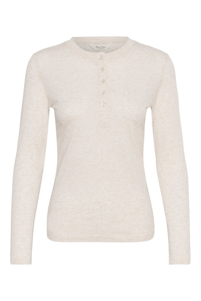 ChattiaPW T-shirt Whitecap Melange - 1203041 - 30310829 Thumbnail