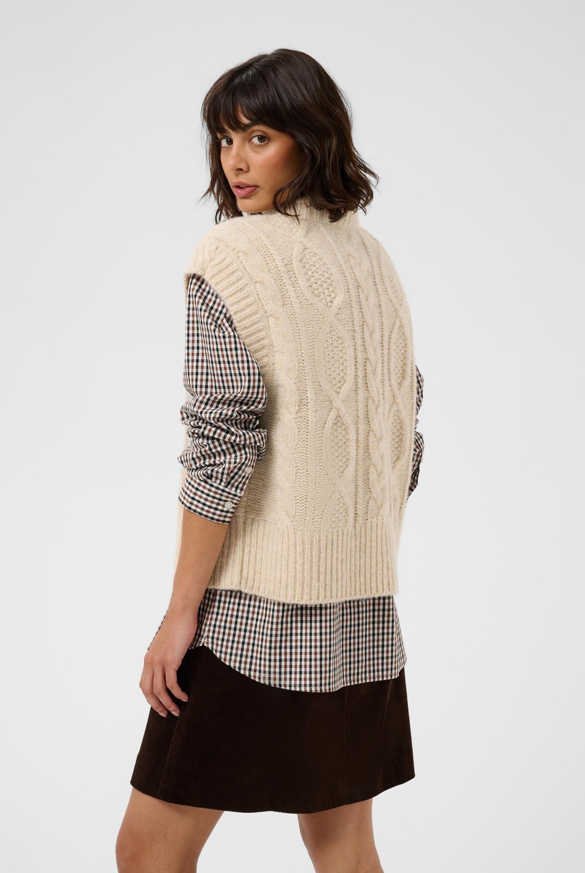 ChaninaPW Waistcoat Whitecap Melange - 1203041 - 30310841