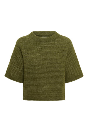 CerysPW Pullover Grön melange - 305346 - 30310846