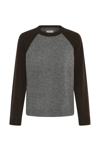 CleoPW Pullover Grå/Mole Colorblock - 305374 - 30310866 Thumbnail