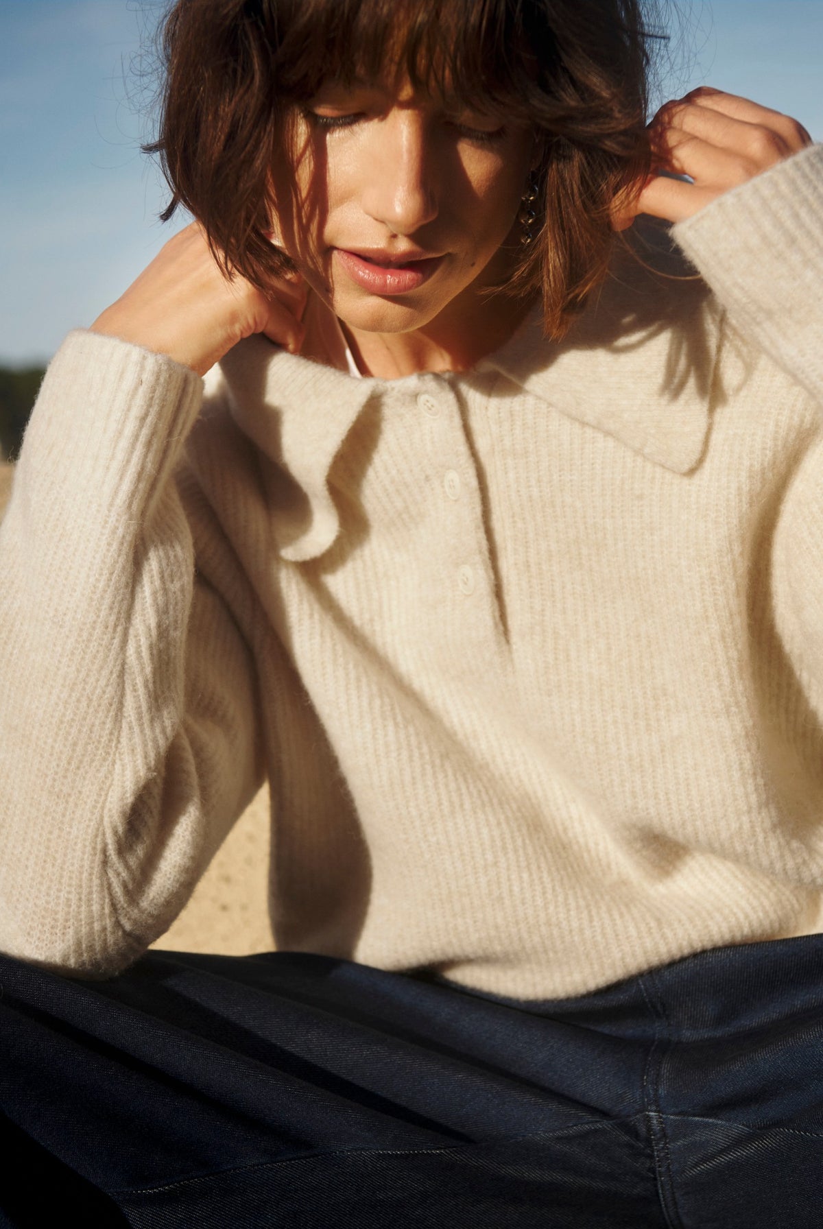 CarilinaPW Pullover Whitecap Gray - 120304 - 30310869