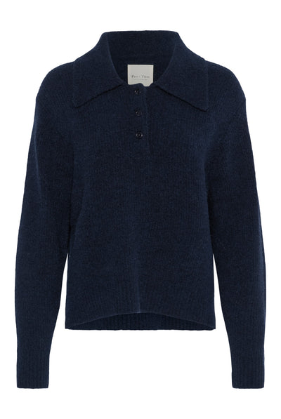 CarilinaPW Pullover Dark Navy - 194013 - 30310869 Thumbnail