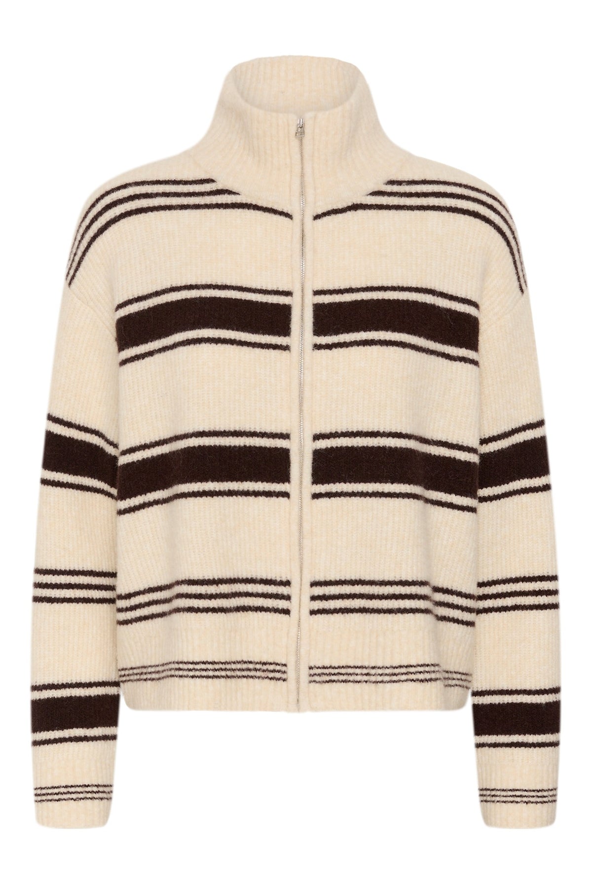 CamiriaPW Pullover Off White m. Bruna Ränder - 3 - 30310870