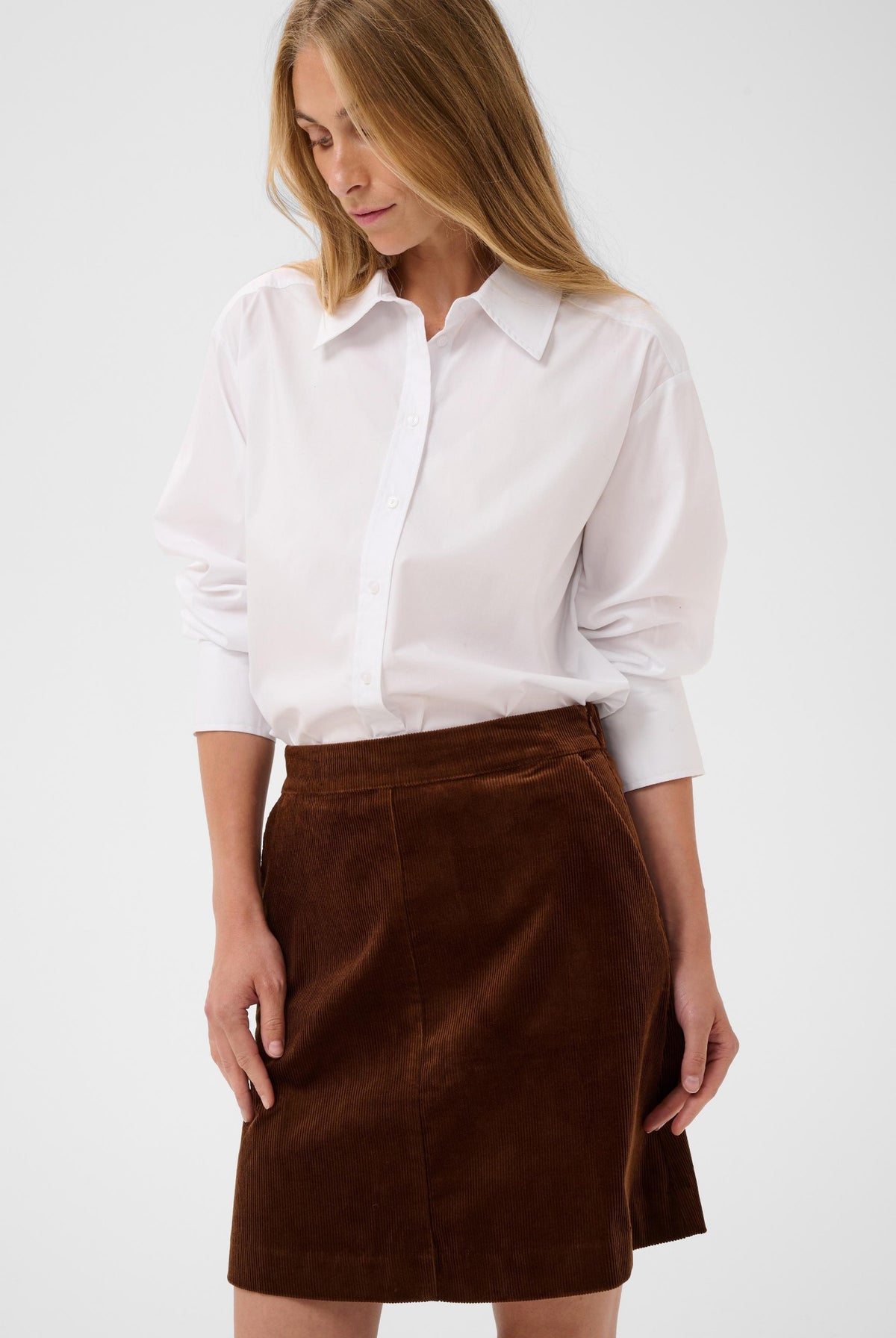 LingsPW Kjol Downtown Brown - 191223 - 30310896