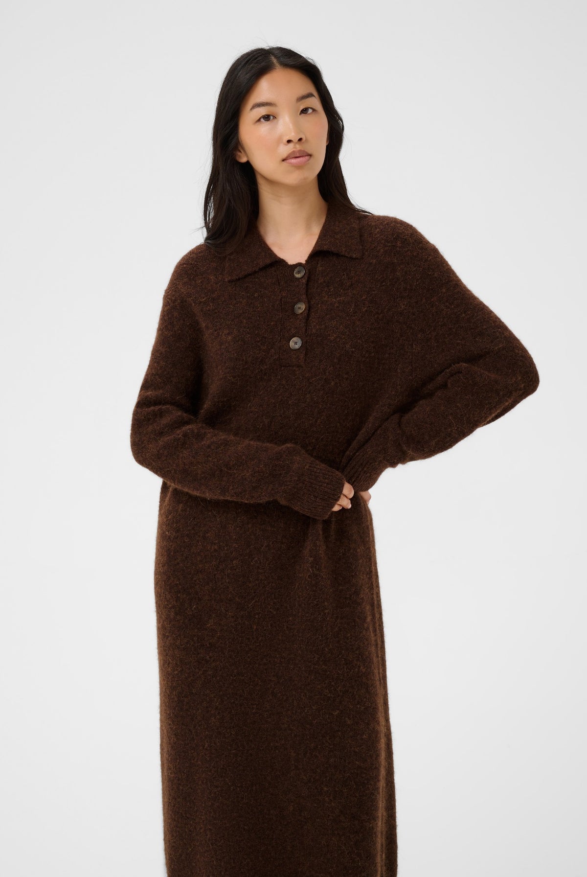 ChiliePW Klänning Downtown Brown Melange - 19122 - 30310913