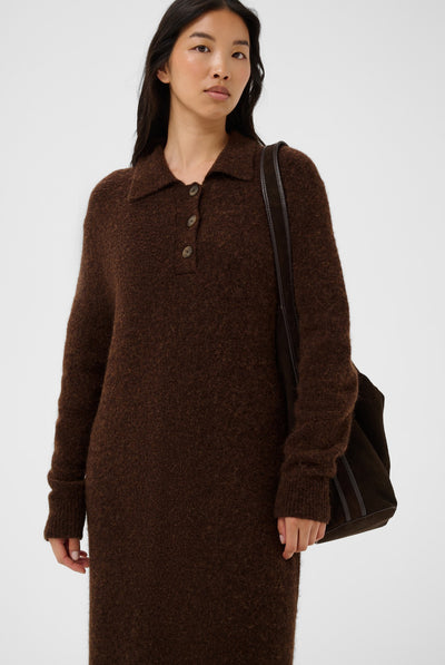 ChiliePW Klänning Downtown Brown Melange - 19122 - 30310913 Thumbnail