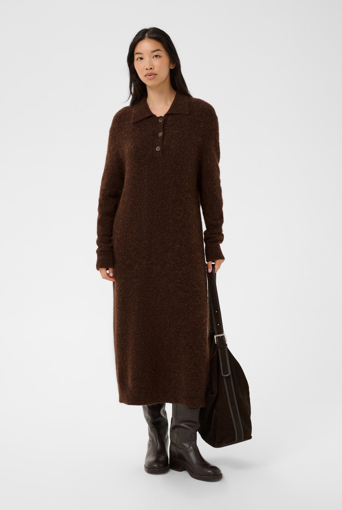 ChiliePW Klänning Downtown Brown Melange - 19122 - 30310913