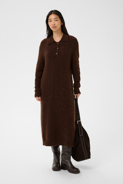 ChiliePW Klänning Downtown Brown Melange - 19122 - 30310913 Thumbnail