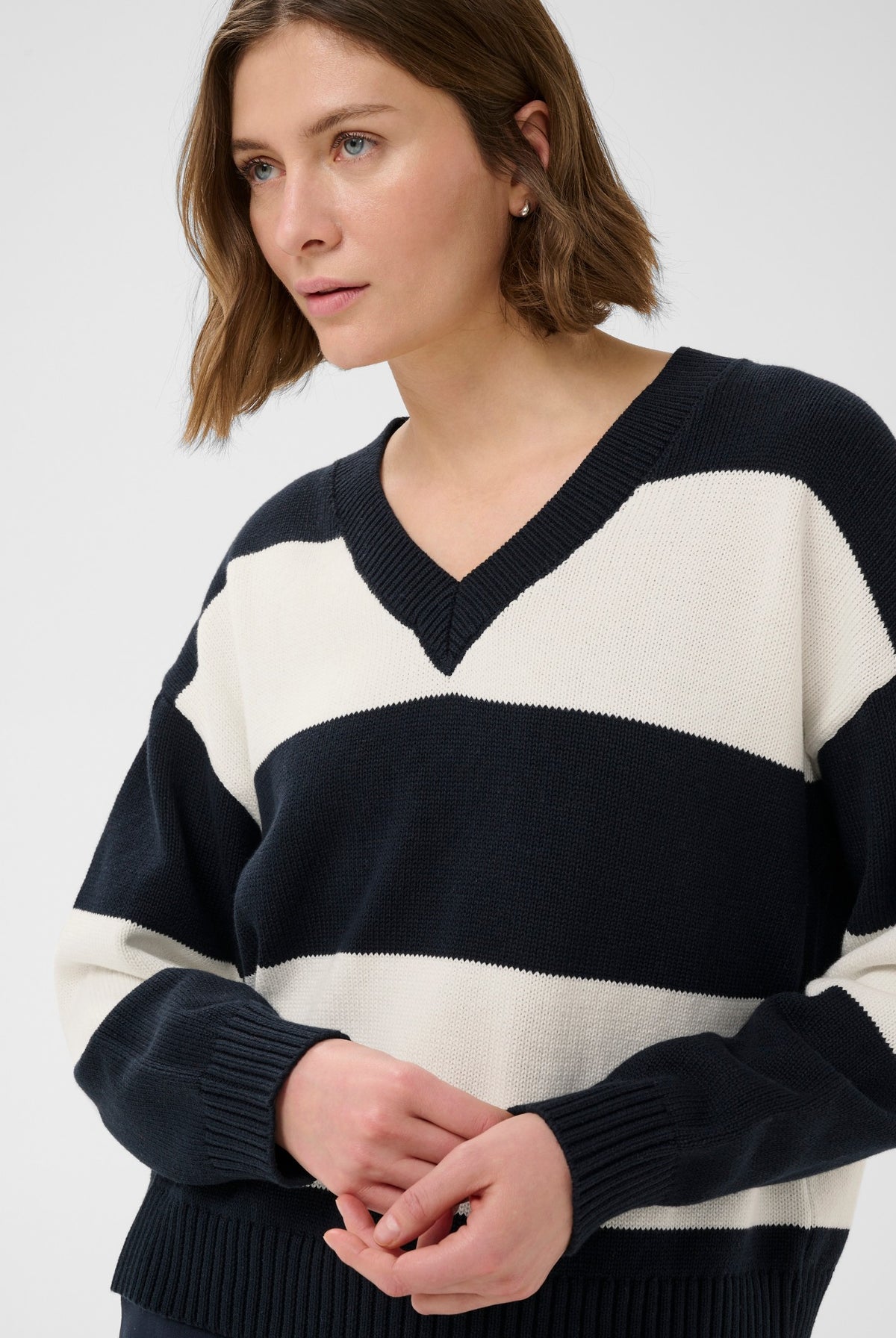 BismilPW Pullover Dark Navy Tofu Stripe - 305473 - 30310924