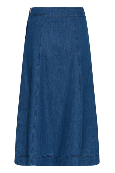 RachidaPW Skirt Medium Dark Blue Denim - 30015 - 30311056 Thumbnail