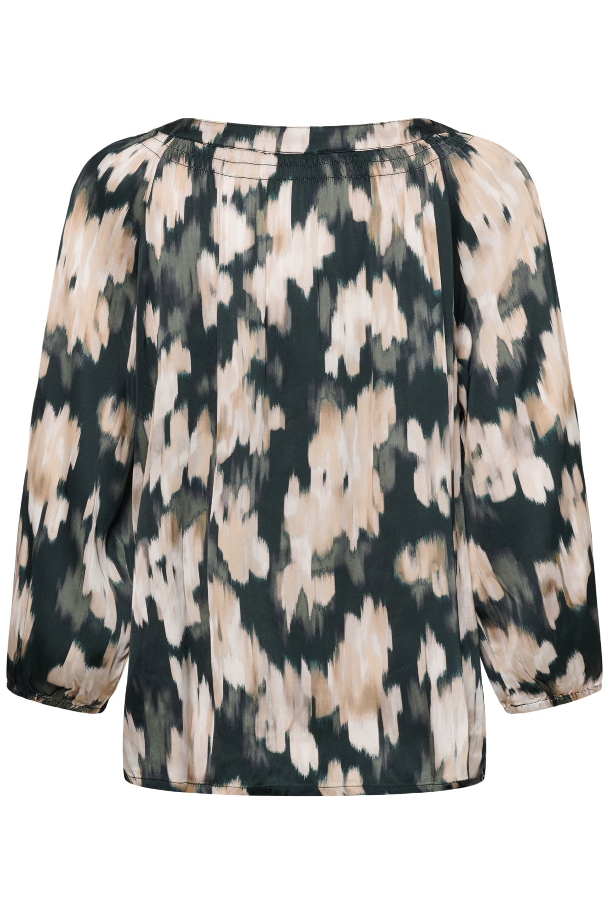 CatinPW Blus Grön Suddigt Blommönster - 3 - 30311124