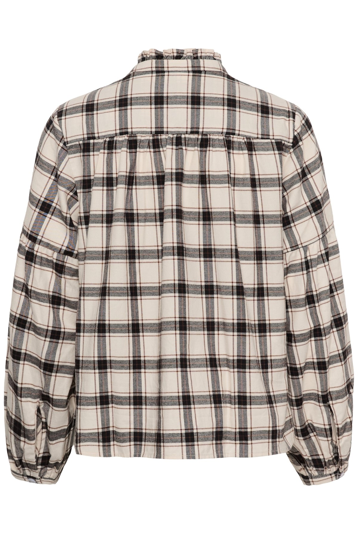 SamillaPW Skjorta Dark Navy/Mole Check - 305637 - 30311150