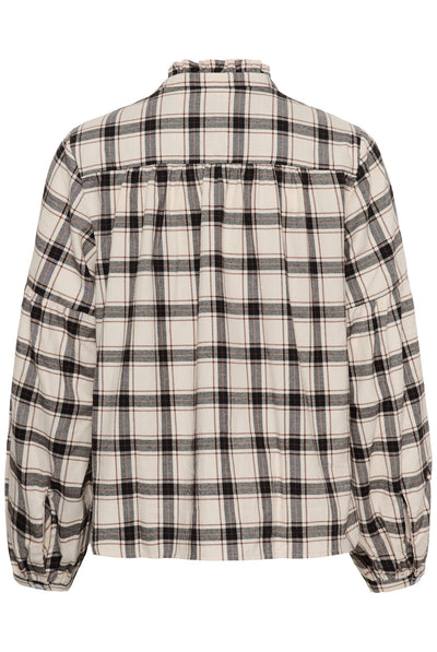 SamillaPW Skjorta Dark Navy/Mole Check - 305637 - 30311150 Thumbnail
