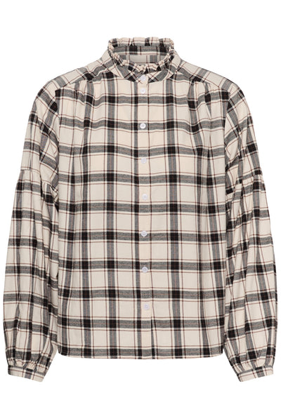 SamillaPW Skjorta Dark Navy/Mole Check - 305637 - 30311150 Thumbnail