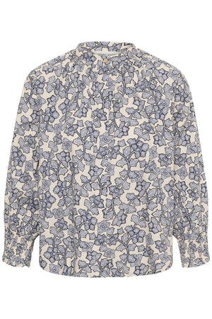 AlmeriPW skjorta Dark Navy Leaf Print 2 - 30562 - 30311163