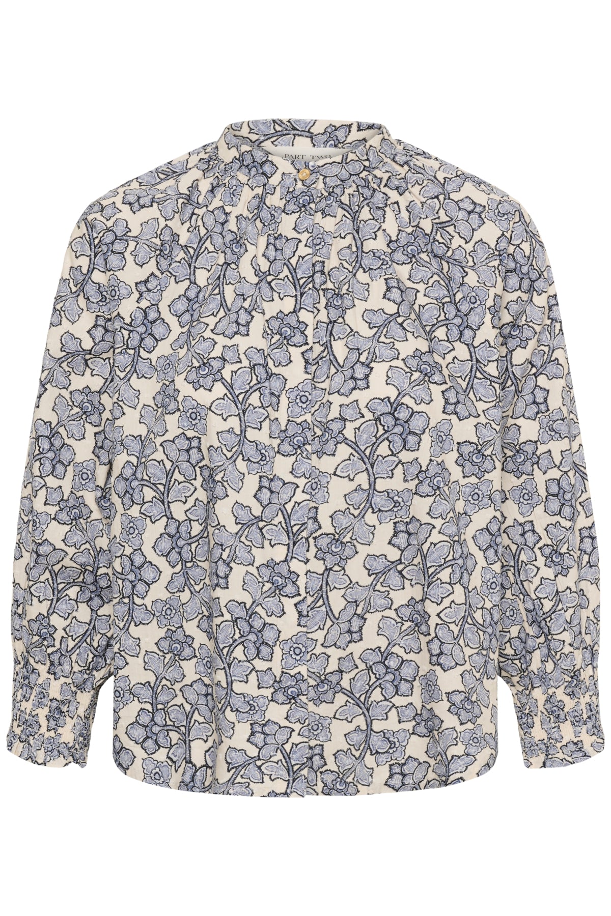 AlmeriPW skjorta Dark Navy Leaf Print 2 - 30562 - 30311163