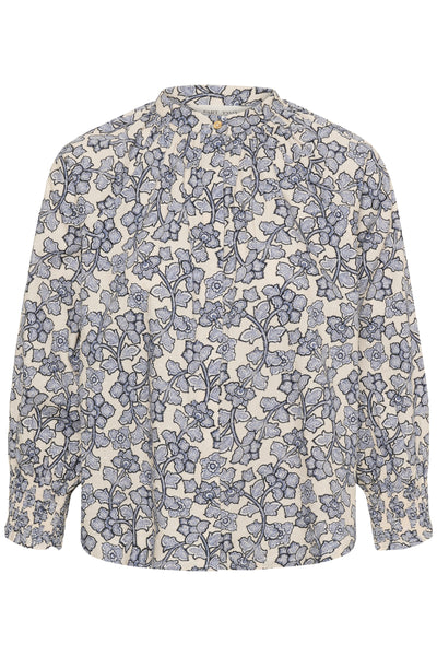 AlmeriPW skjorta Dark Navy Leaf Print 2 - 30562 - 30311163 Thumbnail
