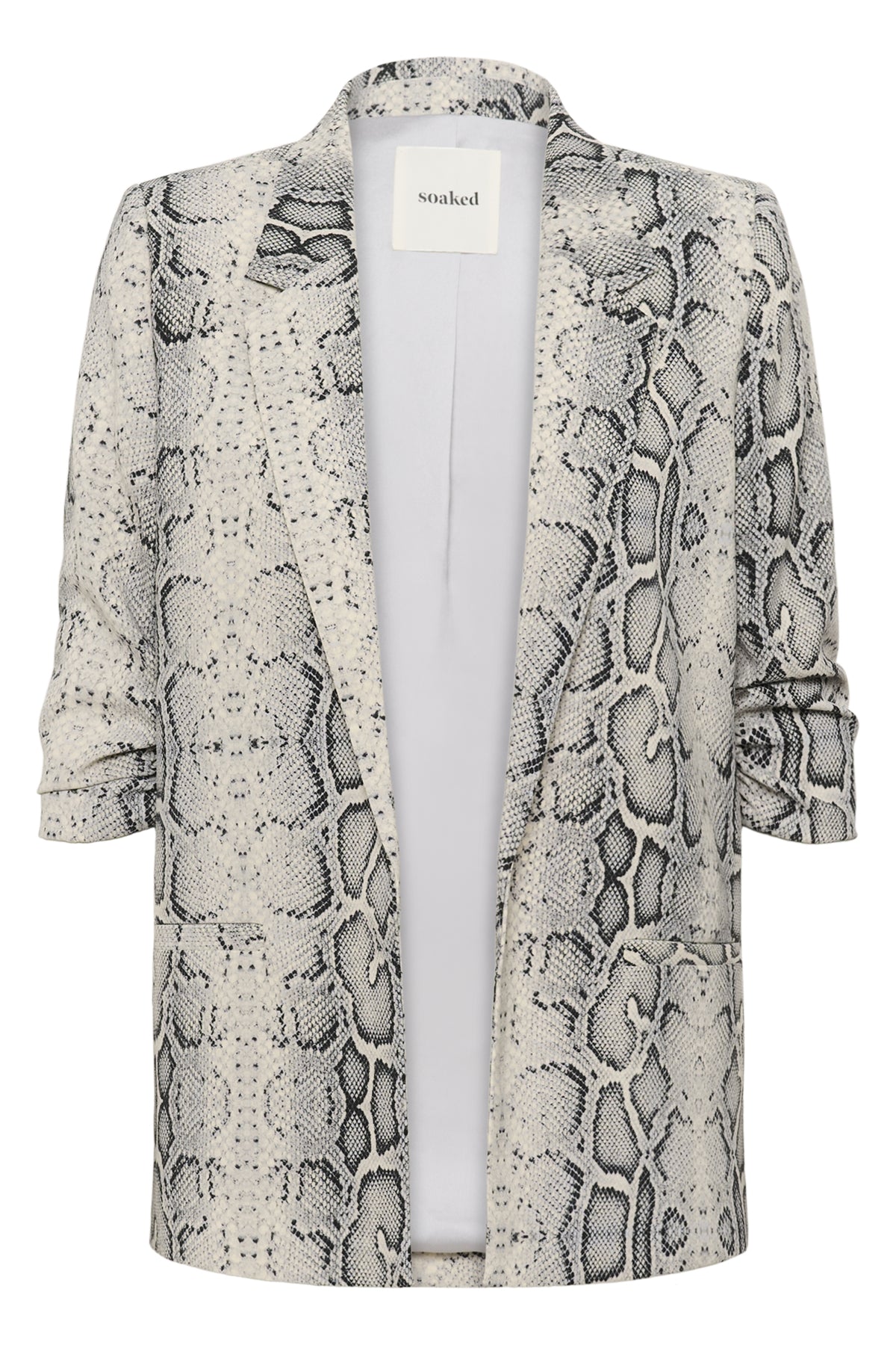 SLShirley Printed Blazer Grå Ormmönstrad - 30405041