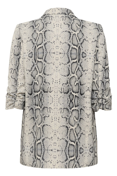 SLShirley Printed Blazer Grå Ormmönstrad - 30405041 Thumbnail