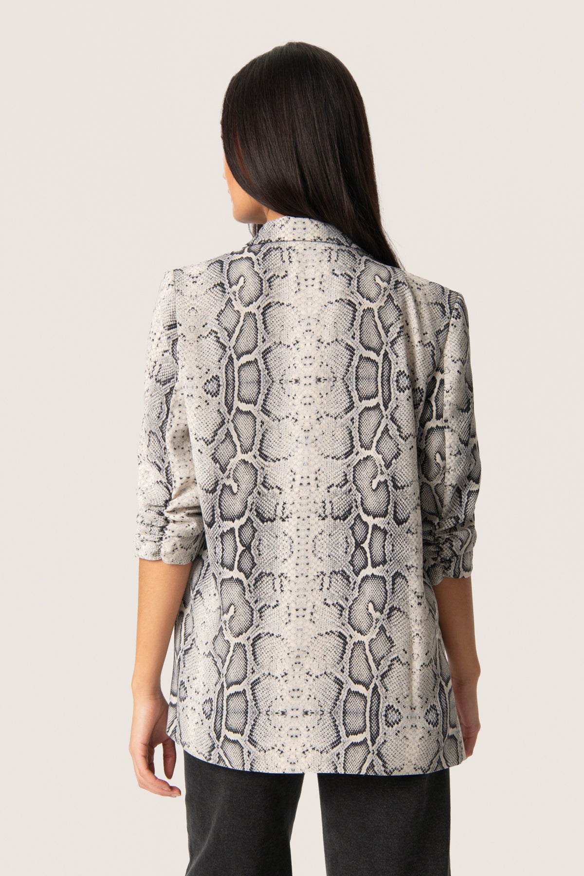 SLShirley Printed Blazer Grå Ormmönstrad - 30405041