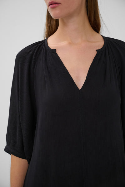 SLZaya Flowy Maxi Dress SS Svart Thumbnail
