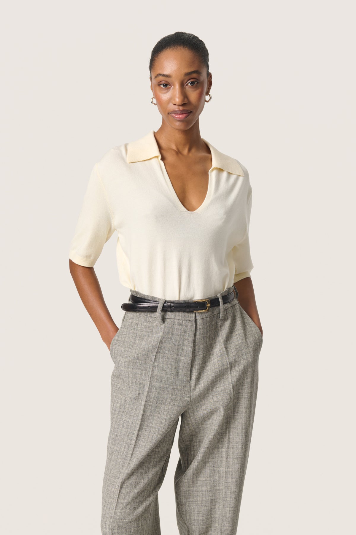 SLSpina Polotröja SS Whisper White - 30408051