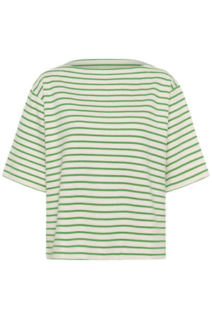 SLIngina Sweatshirt Vit och Grön Randig - 30468 - 30408068