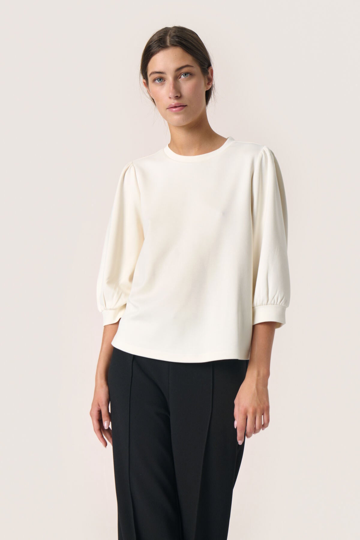 SLIeste Sweatshirt 3/4 Whisper White - 30408079