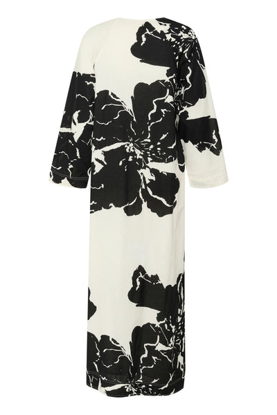 SLJoanne Kaftan Dress Whisper White Mega Flower - 30408250 Thumbnail