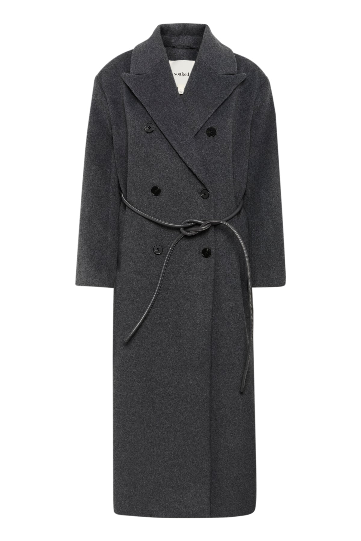 SLMafalda Coat Mörkgråmelerad - 30408264