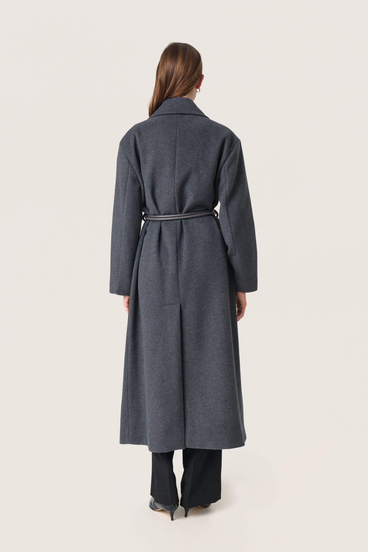 SLMafalda Coat Mörkgråmelerad - 30408264