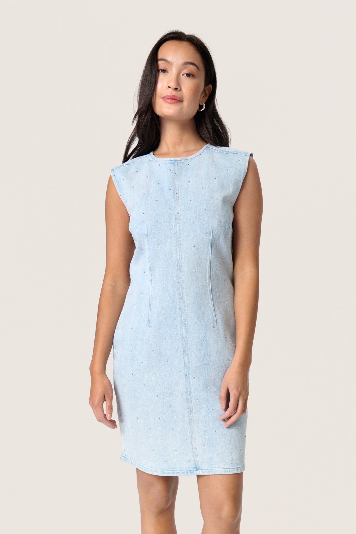 SLRomy Klänning Medium Blue Denim - 30408281